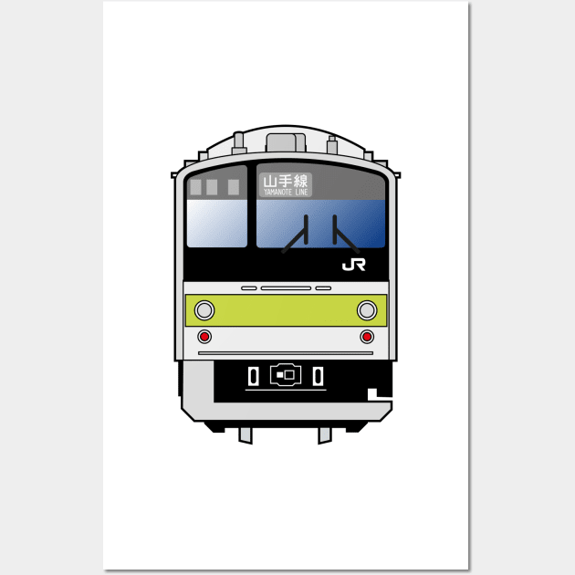 Tokyo Yamanote Line Train - 205 series Wall Art by conform